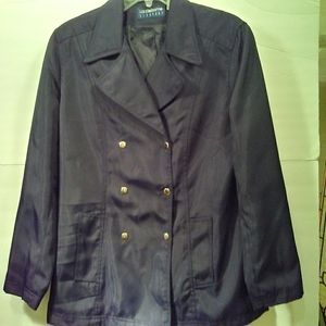 Lizsport Claiborne Wm's S Black Dbl Breastd Jacket